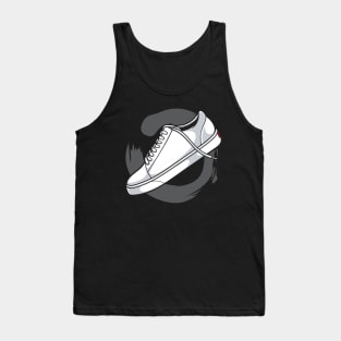 True White Skate Sneaker Tank Top